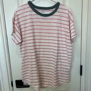 Madewell Women's Perfect Stripe Cotton Crewneck T-Shirt